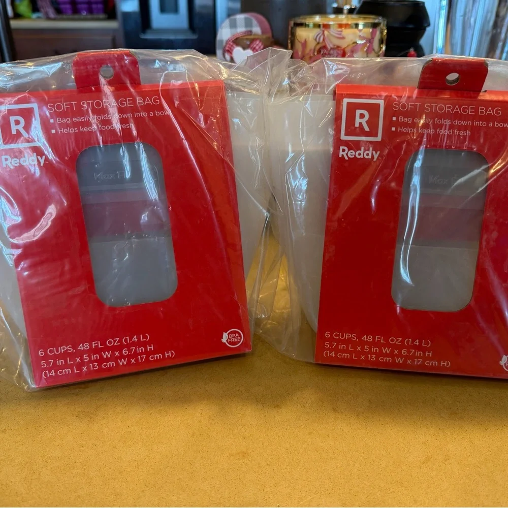 Reddy Pet Silicone Food Storage Bag/Bowl Set of 2